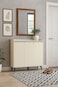 Multi-purpose shoe cabinet 120x32x95 - Beige