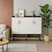 Multi-purpose shoe cabinet 120x32x94 - Wood - White