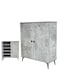 Multi-purpose shoe cabinet 80x32x95 - Gray