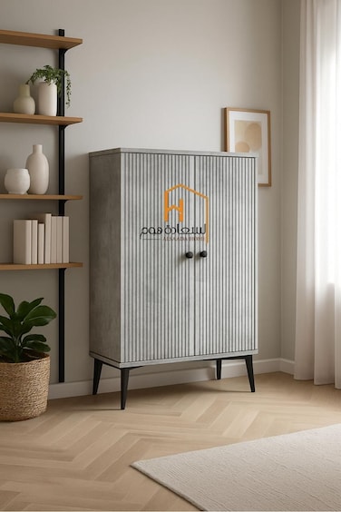 Multi-purpose shoe cabinet 80x32x95 - Gray