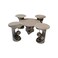 4-piece coffee table set - silver