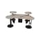 4-piece coffee table set - black