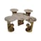 4-piece coffee table set - gold