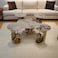 4-piece coffee table set - gold