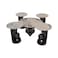 4-piece coffee table set - black