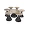 6-piece coffee table set - gray