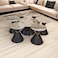 6-piece coffee table set - gray