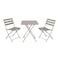 Tea Table Set - 2 Chairs - Gray