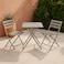 Tea Table Set - 2 Chairs - Gray