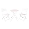 Tea Table Set - 2 Chairs - White