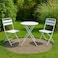 Tea Table Set - 2 Chairs - White