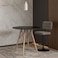 Single Wooden Service Table - Black - 80*80*75