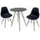 طقم طاولة شاى-2 كرسي-اسود