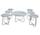 6+1 Wooden Serving Table Set - Gray