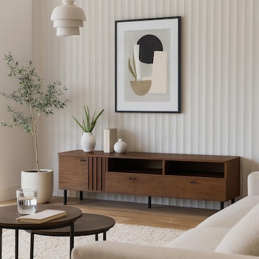 TV Unit - 180 x 40 x 50 cm - Wood