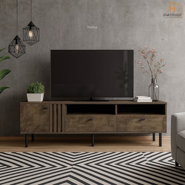 TV Unit - 200 x 40 x 50 cm - Grey