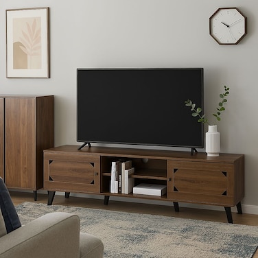 وحدة تلفزيون- 180×40×44سم-بني غامق