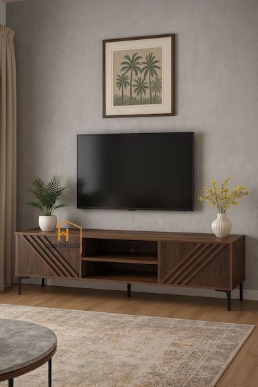 TV Unit - 160 x 40 x 45 cm - Coffee