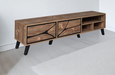 TV Unit - 180&times;40&times;45cm - Light Brown