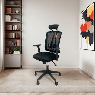 Swivel Office Chair (126 x 68 x 58) - Black