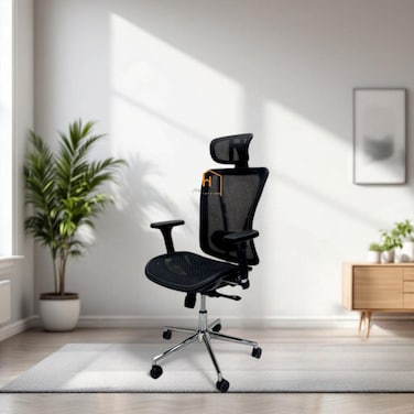 Swivel Office Chair - 130 x 65 x 60 - Black