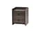 Fixed wooden chest of drawers - burnt brown