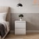 Fixed wooden chest of drawers - white