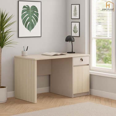 مكتب خشب -بيج- 120×60×75سم