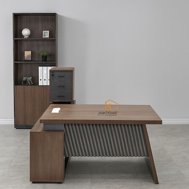 مكتب خشب -بني- 180×60×70سم