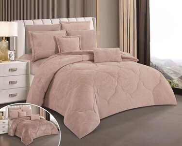 مفرش شتوي فرو ناعم- 8 قطع - نفرين - 5