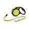 Flexi New Neon Yellow Tape Retractable Dog Leash, XS