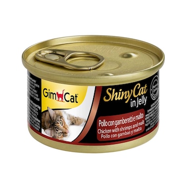 GimCat Shinycat Chicken With Shrimps and Malt In Jelly Wet Cat Food - 70g