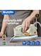 Buarn Professional 1200W Dry Heavy Iron (2 Kg), NI-A201 With Non-Stick Gold Ceramic Coating Soleplate, Auto Off Thermostat, Silver Chrome Plated Metal Cover, And Plastic Handle, 220-240V, 50/60Hz