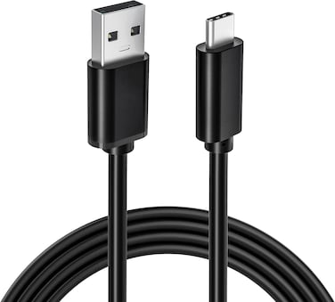كيبل شحن USB لذراع تحكم بلاي ستيشن 5 ونينتندو سويتش بطول 1 متر سلك شاحن نوع C متوافق مع اجهزة Xbox Series X S سوني PS5 دوال سينس سويث وسويتش لايت