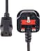StarTech (1.5m) UK Computer Power Cable, 18AWG, BS 1363 To C13, 10A 250V, Black Replacement AC Power Cord, Kettle Lead/UK Power Cord, Power Supply Cable, TV/Monitor Power Cable (PXT101UK1.5M)