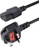 StarTech (1.5m) UK Computer Power Cable, 18AWG, BS 1363 To C13, 10A 250V, Black Replacement AC Power Cord, Kettle Lead/UK Power Cord, Power Supply Cable, TV/Monitor Power Cable (PXT101UK1.5M)