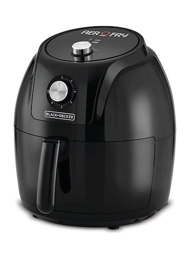 Black+Decker XXL Air Fryer 5.6 L With Rapid Hot Air Circulation For Frying, Grilling, Broiling, Roasting And Baking 1.5 Kg 1800 W Af575-B5 Black