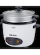 Palson Electrical Rice Cooker 1.8L, Non-Stick Coating For Easy Cleaning, Includes Aluminum Steamer, White - 40024