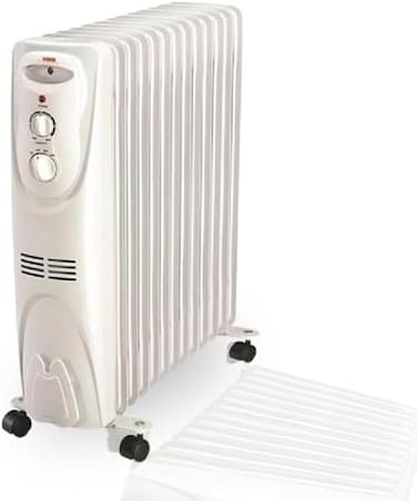 هام سخان زيت الماني - 15 ريشة - 2500 واط - ابيض - Mat2515