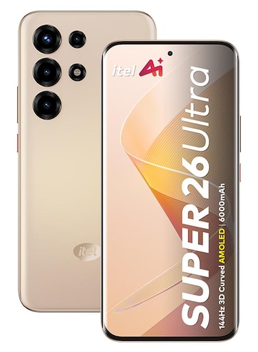 آيتل - S26 الترا بشريحتين وردي ذهبي 8(+16) جيجابايت رام 256 جيجابايت 4G إصدار الشرق الأوسط