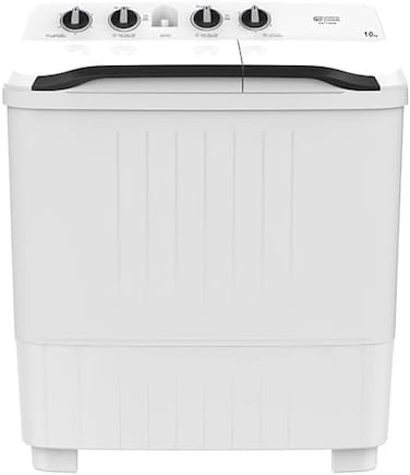 GSTT10XW General Supreme Twin Tub Semi Automatic Washing Machine 10KG, White,GSTT10XW