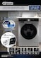 GS General Supreme GSFLA1057DM Front Load Washing Machine 10.5 kg Wash/7 kg Tumble Inverter, GSFLA1057DM, Dark Silver (Installation Not Included)