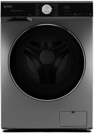 GS General Supreme GSFLA1057DM Front Load Washing Machine 10.5 kg Wash/7 kg Tumble Inverter, GSFLA1057DM, Dark Silver (Installation Not Included)