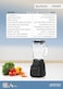 GS General Supreme GSBL15SM Electric Blender 1.5L With Grinder, Glass Jar, 600 Watts, Black