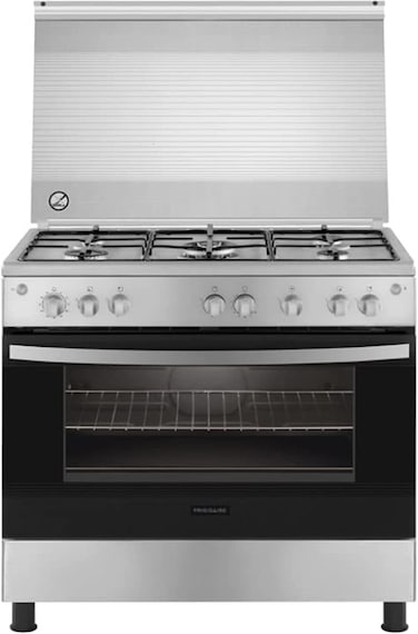 Frigidaire 126.9 Liter Stainless Steel Gas Cooker With Grid Runners, FNGC90JGRS (Installation Not Included)