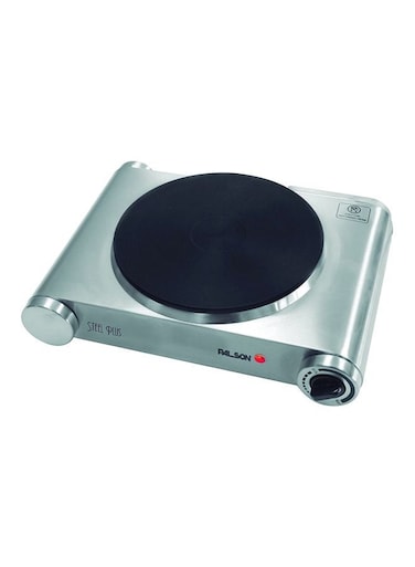 البوتاجاز المسطح الكهربائي ستيل بلس بقدرة 1500 وات 30992 فضي (غير شامل التركيب)