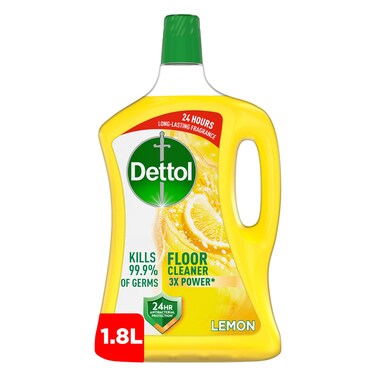 Dettol Antibacterial Floor Cleaner Fresh Lemon Scent, 1.8L