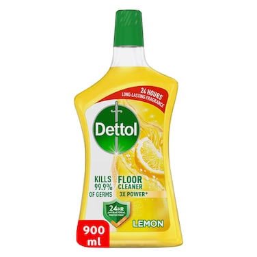 Dettol Antibacterial Floor Cleaner Fresh Lemon Scent, 900ml