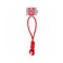 Coockoo Ball with Rope Loop Swing Me Dog Toy - Red/Pink