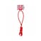 Coockoo Ball with Rope Loop Swing Me Dog Toy - Red/Pink